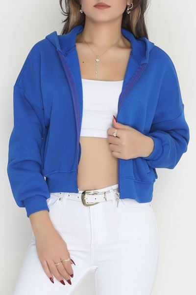 3 İplik Kompakt Oversize Fleto Cepli Sweat Saks - 42506.1878.