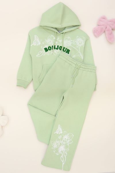 6-9 Yaş Şardonlu Yumoş Kumaş Takım Mint - 6264259.1576.