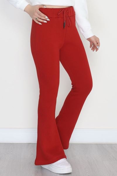 3 İplik İspanyol Paça Eşofman Altı Bordo - 42522.1878.