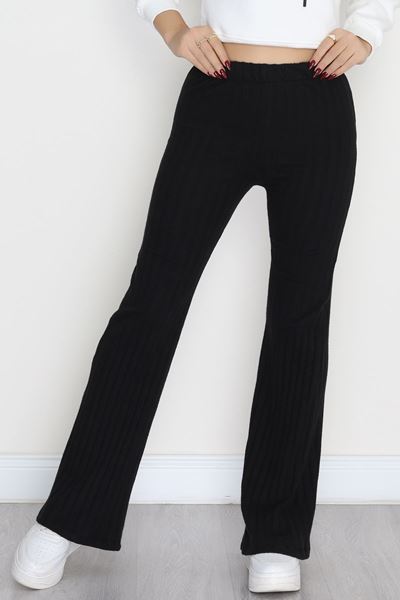 İnterlok Fitilli İspanyol Alt Siyah - 90978.1748.