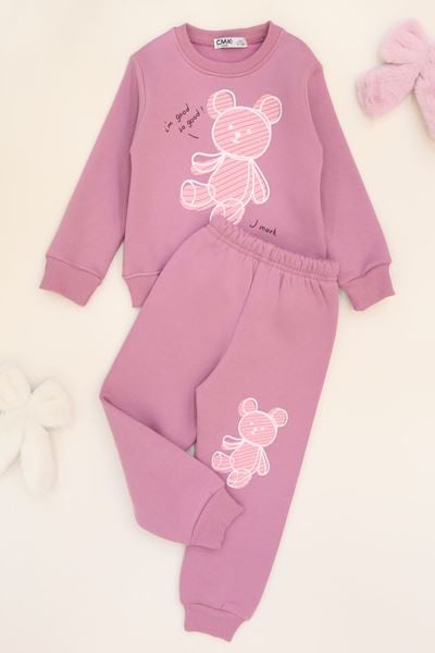 3-7 Yaş 3 İplik Şardonlu İkili Takım Gülkurusu1 - 50900.1867.