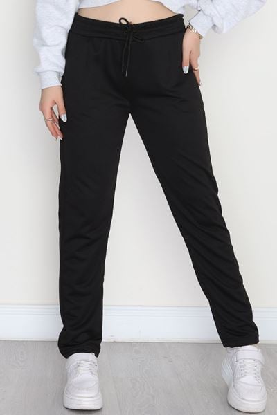 A Kalite 2 İplik Düz Paça Eşofman Altı Siyah - 40509.1431.