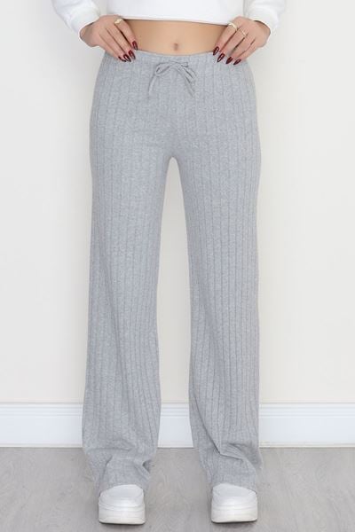 İnterlok Fitilli Palazzo Alt Gri - 90976.1748.