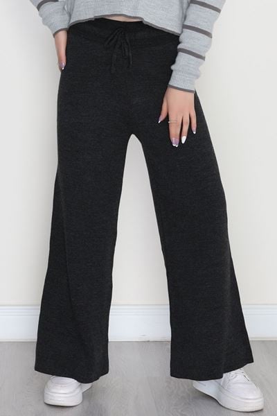 Bağcıklı Triko Pantolon Antrasit - 2251.1765.