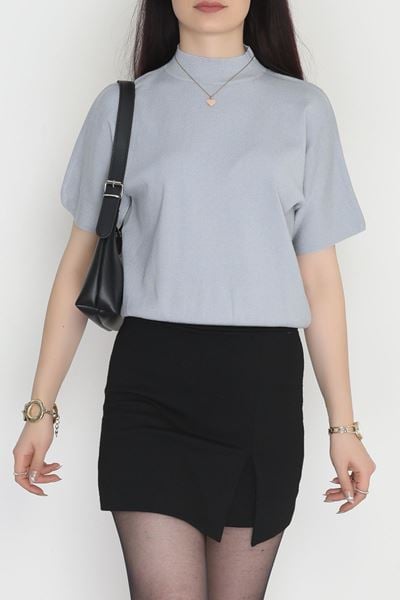 Kısa Kollu Triko Açıkgri - 2308.1765.