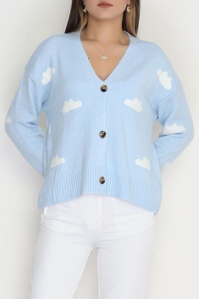 Şardonlu Düğmeli Hırka Bebemavitaş - 31059.1766.