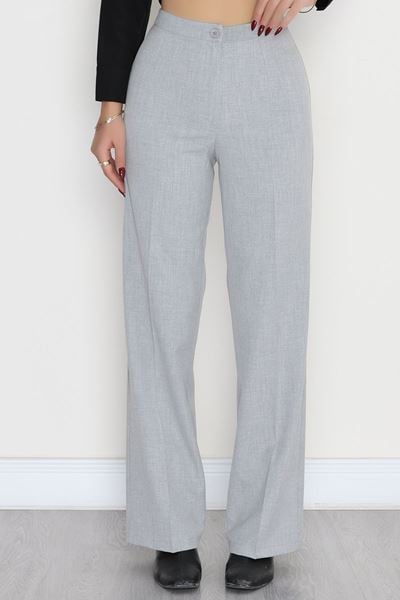 Poliviskon Palazzo Pantolon Açıkgri - 51024.1779.