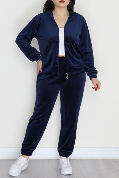 Fransız Kadife Battal Eşofman Takımı Laci - 146.1287.