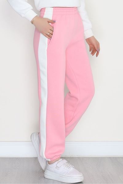 3 İplik Paça Lastikli Eşofman Altı Pembe - 42521.1878.