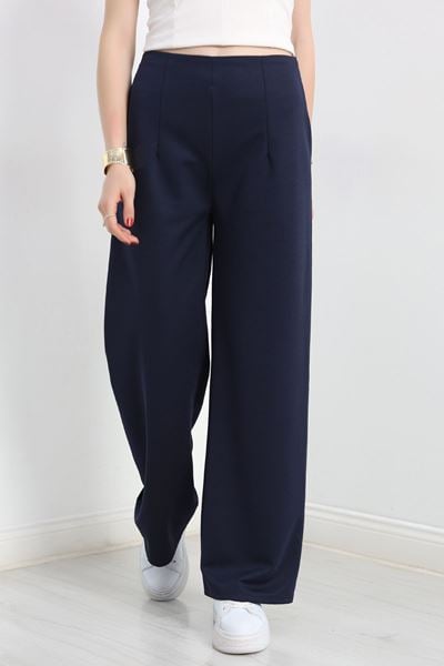 Pensli Geniş Kesim Pantolon Lacivert1 - 20155.1605.