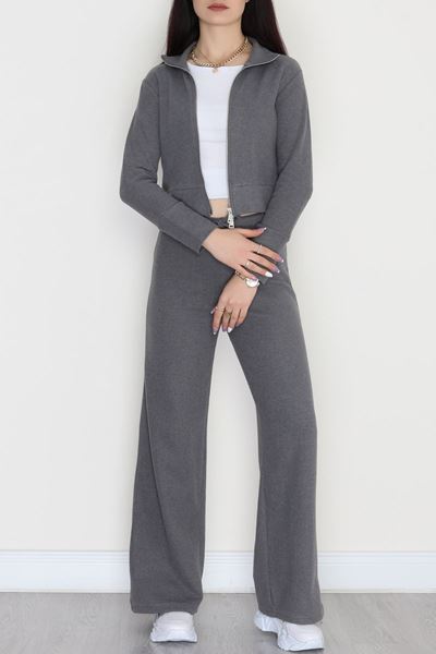 Çift Fermuarlı Selanik İkili Takım Antrasit - 42640.1567.