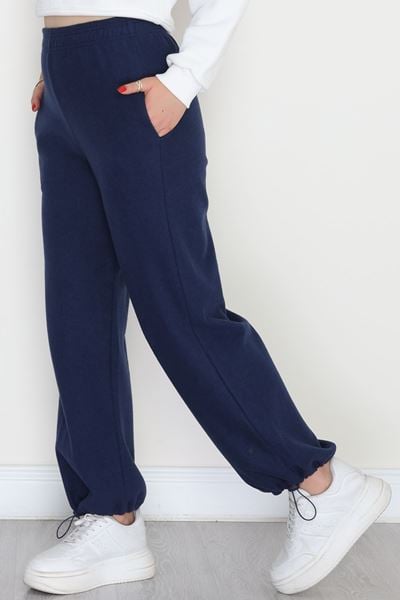 Paçası Stoperli Selanik Eşofman Altı Lacivert - 42638.1567.