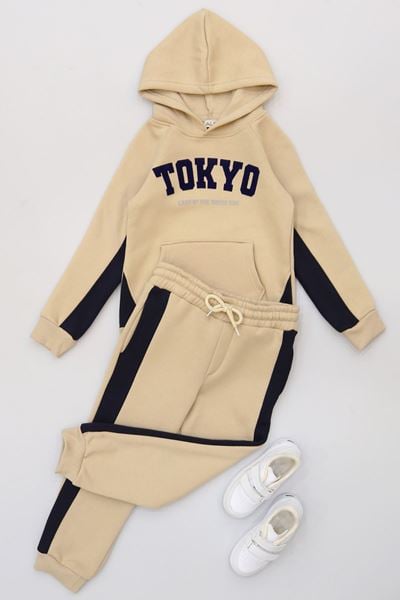 6-9 Yaş 3 İplik Şardonlu Takım Sütlükahve - 2264031.1576.