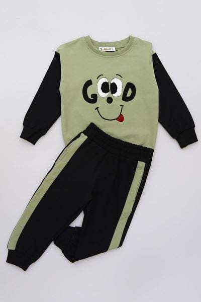 2-5 Yaş Şardonlu Yumoş Kumaş Takım Açıkhaki - 1264305.1576.