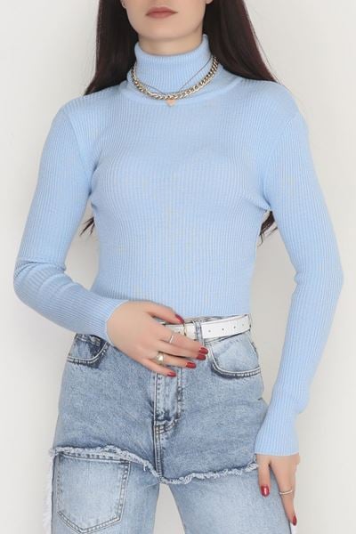 Balıkçı Yaka Triko Bebemavi - 4008.2043.