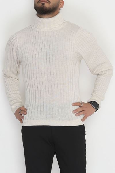 Balıkçı Yaka Erkek Triko Taş - 70774.1766.