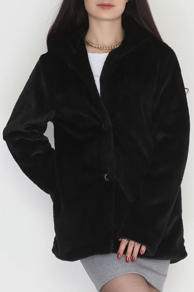 Astarlı Yumoş Mont Siyah - 20004.1839.