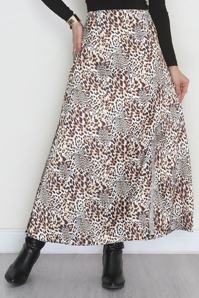 Desenli Saten Etek Leopar - 4315.1595.