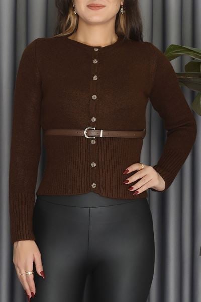 Nisan Kemerli Hırka Kahve - 9114.2092.