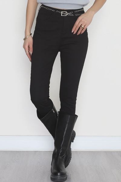 Dar Paça Kot Pantolon Siyah - 31593.2112.
