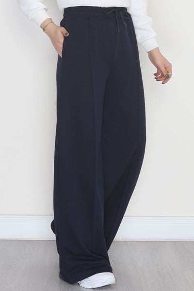 2 İplik Çımalı Eşofman Altı Lacivert - 52026.1857.