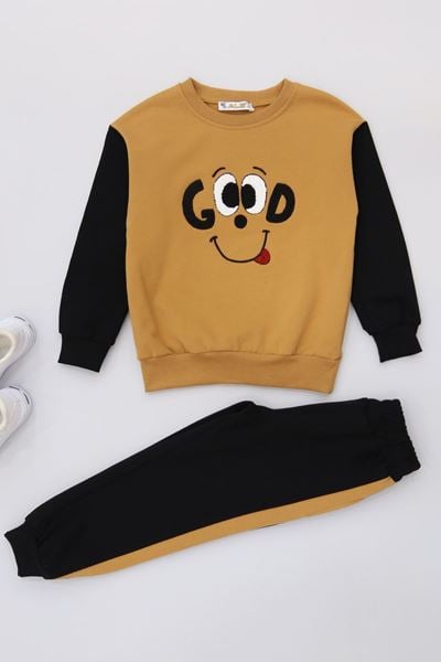 2-5 Yaş Şardonlu Yumoş Kumaş Takım Tarçın - 1264305.1576.