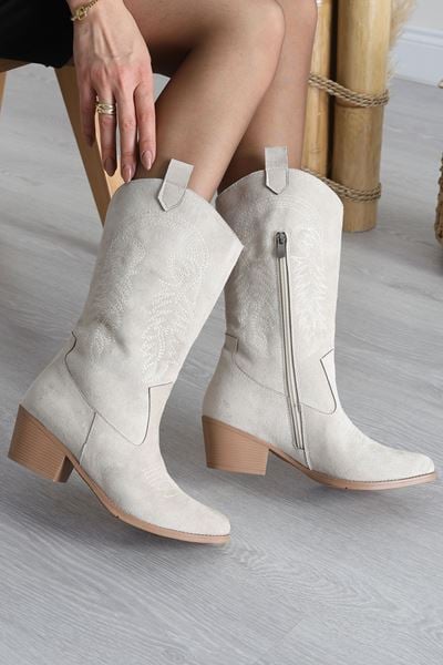 Kovboy Çizme Bejsüet - 31568.1846.