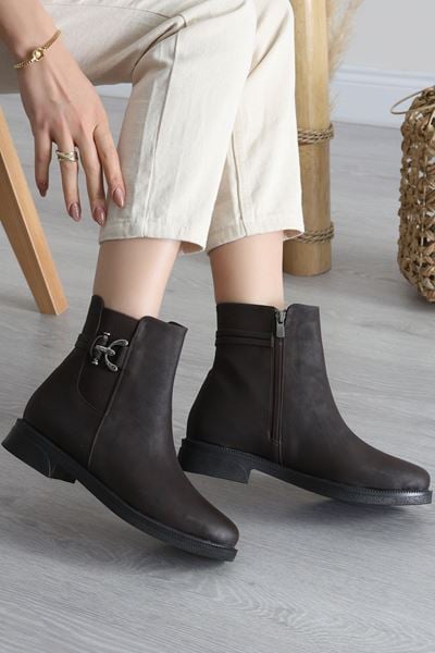 3 Cm Topuklu Bot Kahve - 42666.264.
