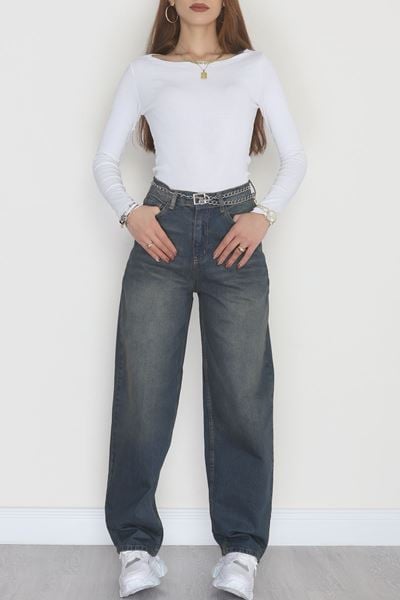 Baggy Kot Pantolon Yeşiltint - 31536.2088.