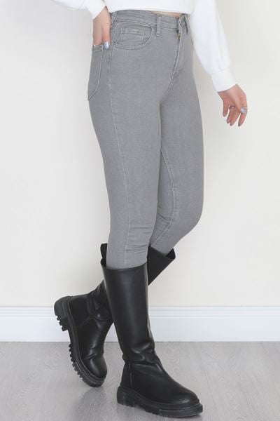 Dar Paça Kot Pantolon Gri - 31593.2112.