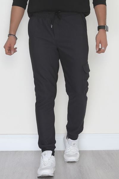 Kargo Cepli Ottoman Kumaş Erkek Eşofman Altı Antrasit - 42654.1937.