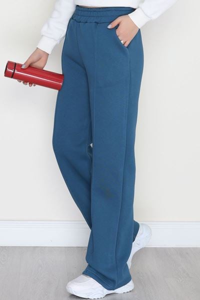 3 İplik Önü Çımalı Eşofman Altı Petrol - 42520.1878.