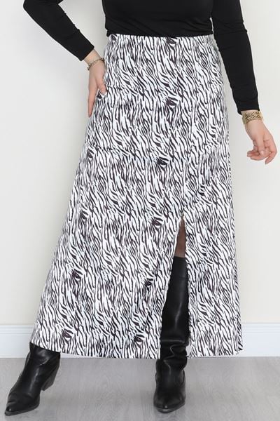 Desenli Saten Etek Zebra - 4315.1595.