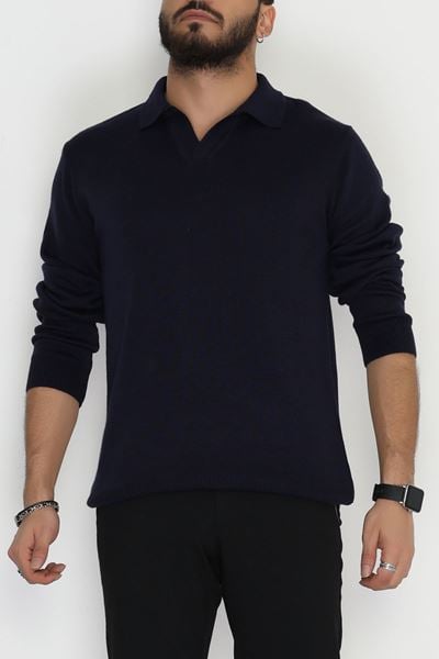 Polo Yaka Erkek Triko Lacivert - 42550.1766.
