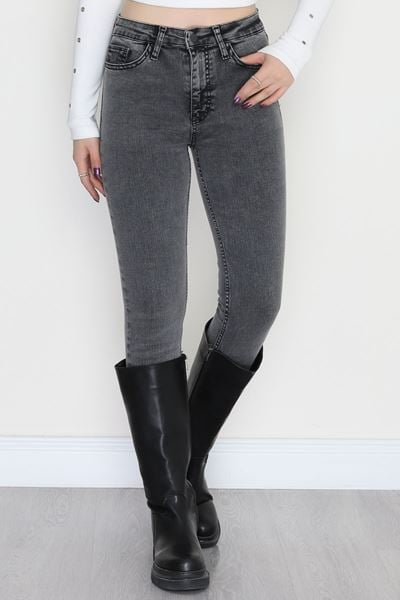 Dar Paça Kot Pantolon Gray - 42683.1836.