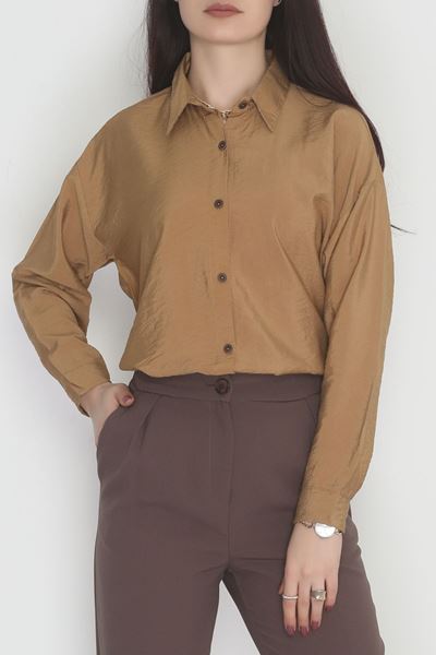 Oversize Gömlek Vizon - 0012.053.