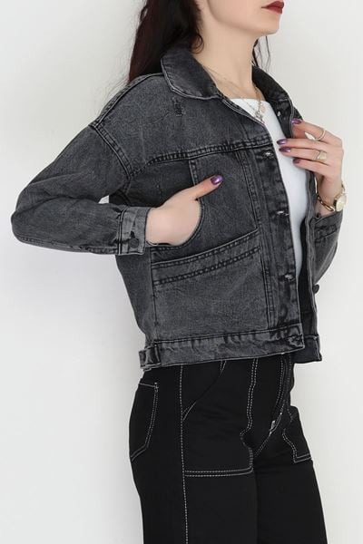 Oversize Kot Ceket Füme - 42675.1836.