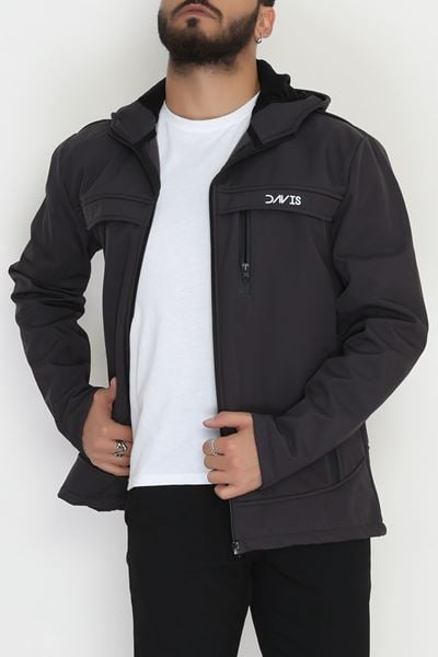 Softshell Su Geçirmez Erkek Mont Füme - 42572.2014.