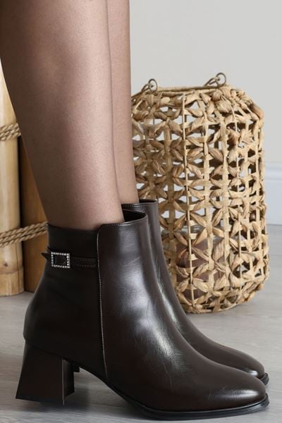 5 Cm Topuklu Bot Kahvederi - 42663.264.