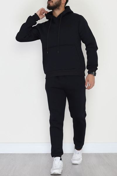 3 İplik Şardonlu Erkek Eşofman Takımı Lacivert - 42678.2066.