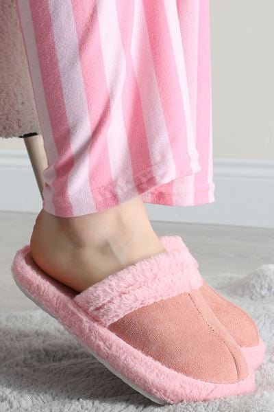 Peluş Ev Terliği Pudra - 31626.264.