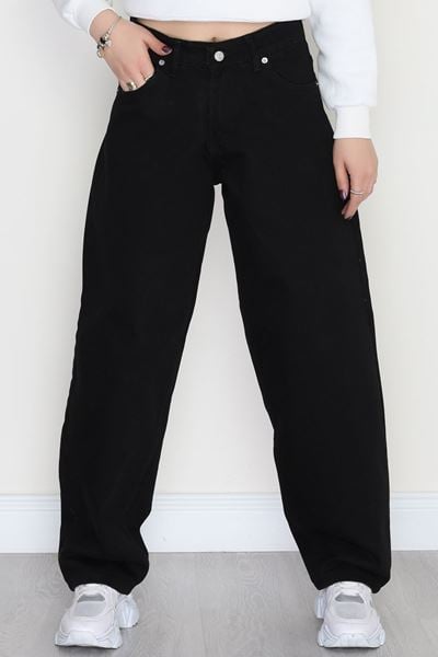 Baggy Kot Pantolon Siyah - 31158.2059.