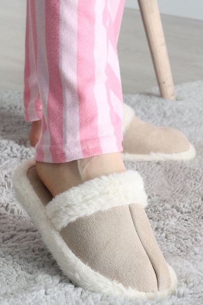 Peluş Ev Terliği Taş - 31626.264.