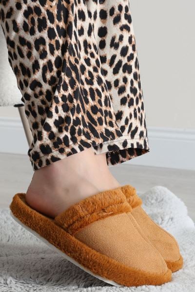 Peluş Ev Terliği Taba - 31626.264.