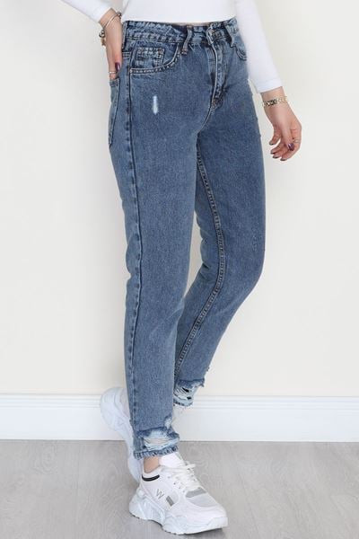 Mom Kot Pantolon Çelikmavi1 - 42685.1836.