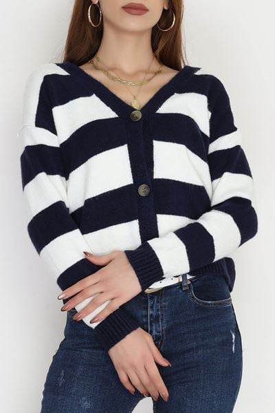 Şardonlu Düğmeli Hırka Lacitaş - 31060.1766.