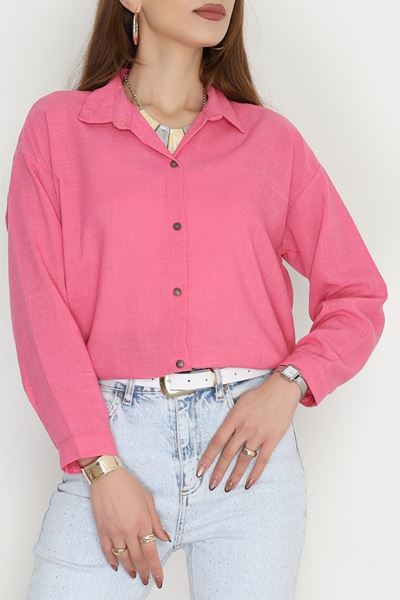 Oversize Gömlek Pembe1 - 0010.053.