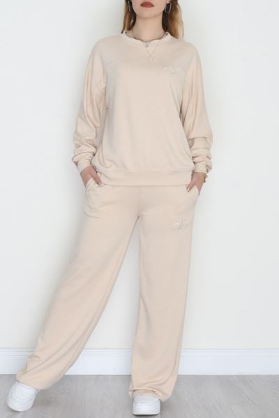 Nakışlı Takım Bej - 4100.1247.