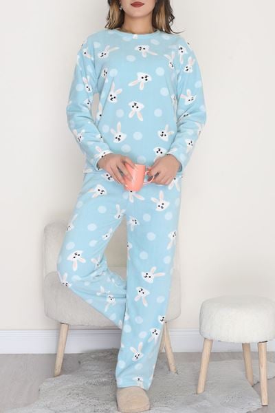 Polar Alt Üst Aynı Pijama Takımı Yeşiltavşan - 168.1287.