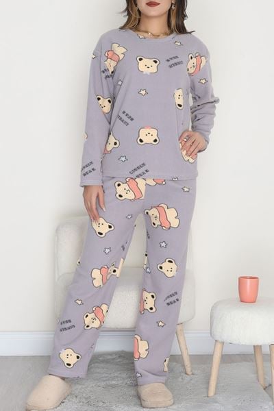 Polar Alt Üst Aynı Pijama Takımı Griayı - 168.1287.